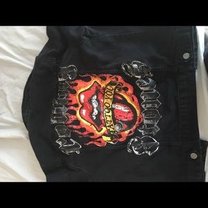 Men’s black denim jacket